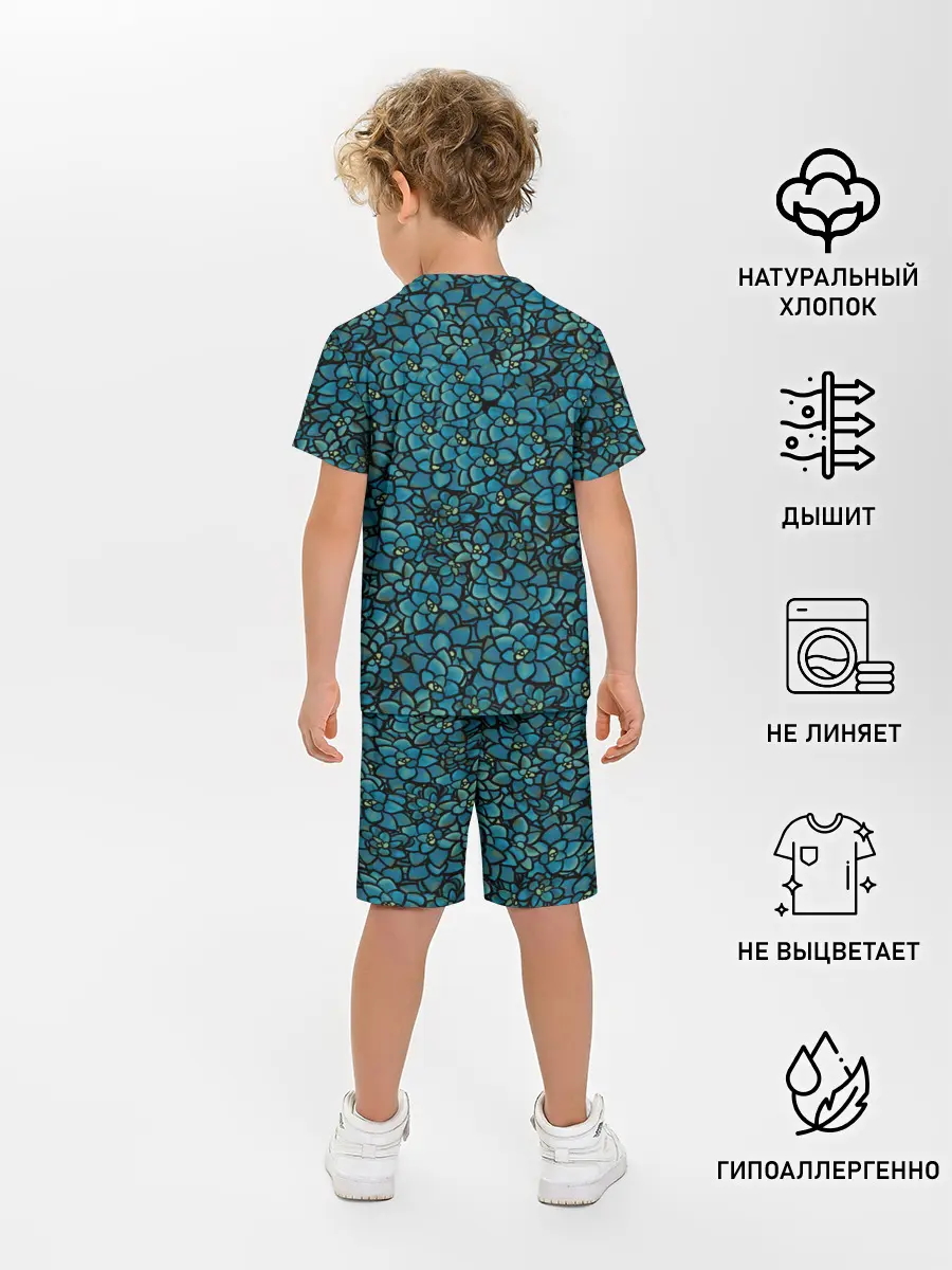 Детская пижама с шортами / Цветы | 2