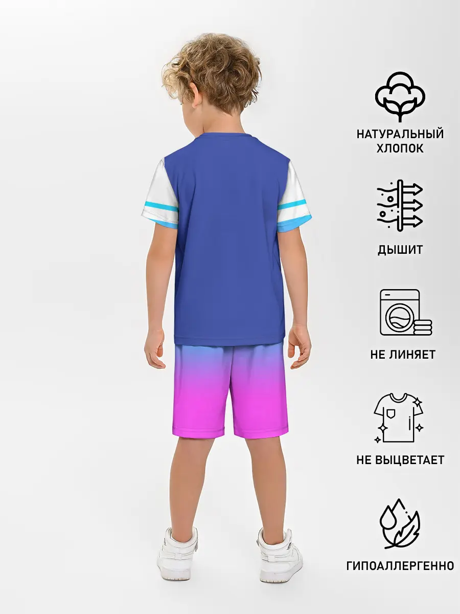 Детская пижама с шортами / NEON GRADIENT FITNESS UNIFORM