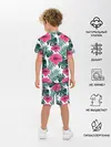 Детская пижама с шортами / Гавайский гибискус