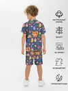 Детская пижама с шортами / Новогодний макет