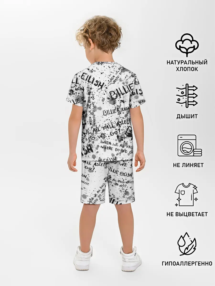 Детская пижама с шортами / BILLIE EILISH - Where Do We Go