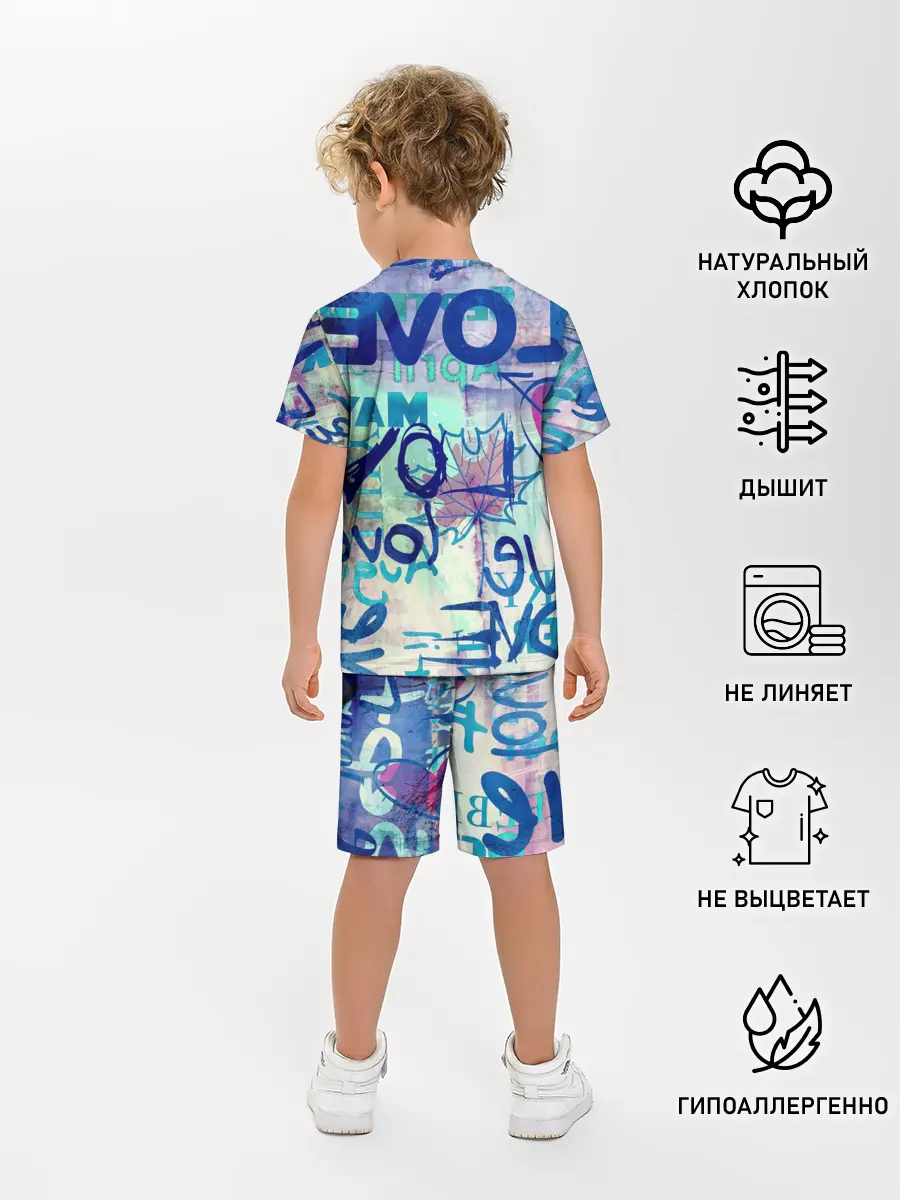 Детская пижама с шортами / LOVE