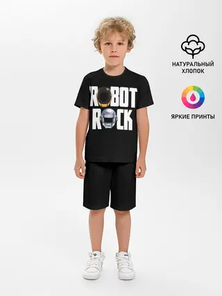 Детская пижама с шортами / Robot Rock
