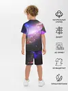 Детская пижама с шортами / Космическая спираль