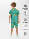 Детская пижама с шортами / Ананасы
