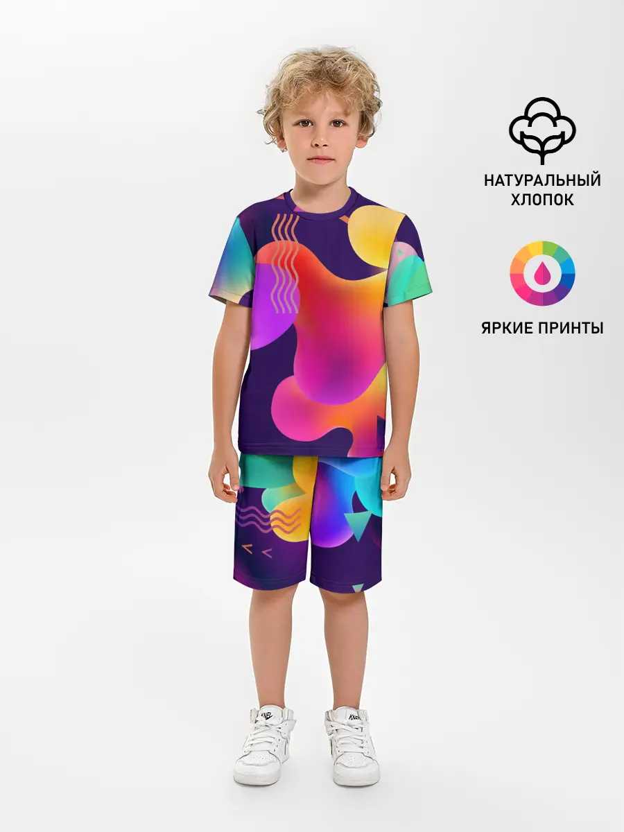 Детская пижама с шортами / Rainbow T-Shirt