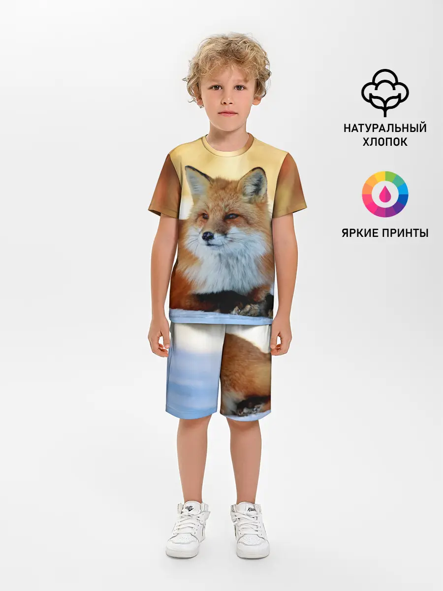 Детская пижама с шортами / Лиса