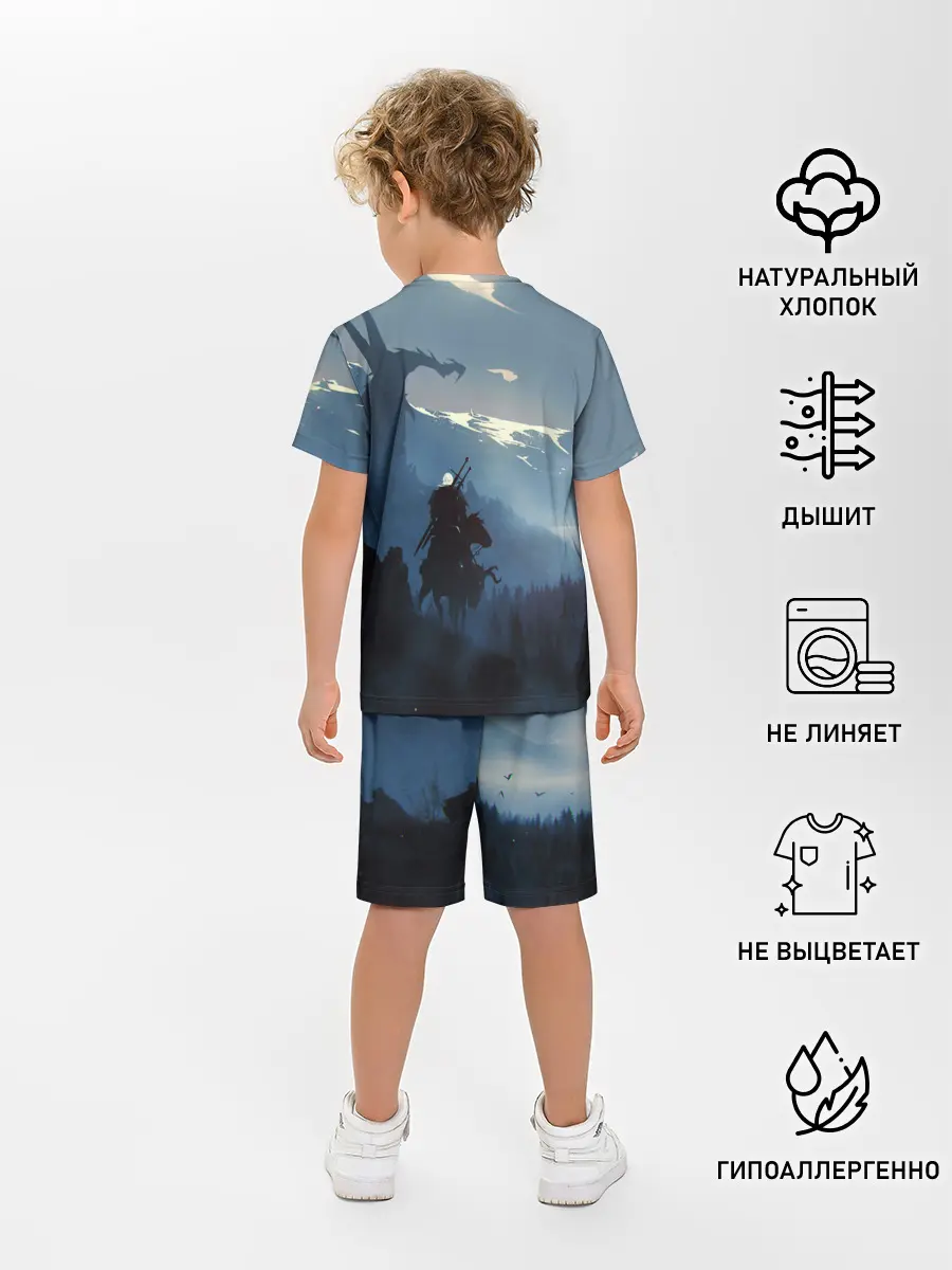 Детская пижама с шортами / ВЕДЬМАК