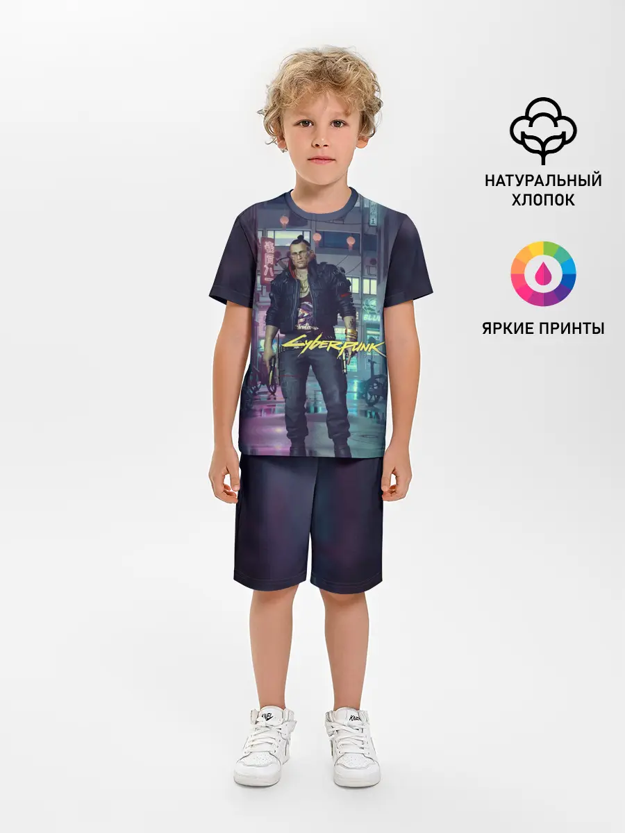 Детская пижама с шортами / Jackie Welles Cyberpunk