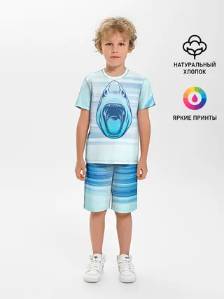 Детская пижама с шортами / Акула