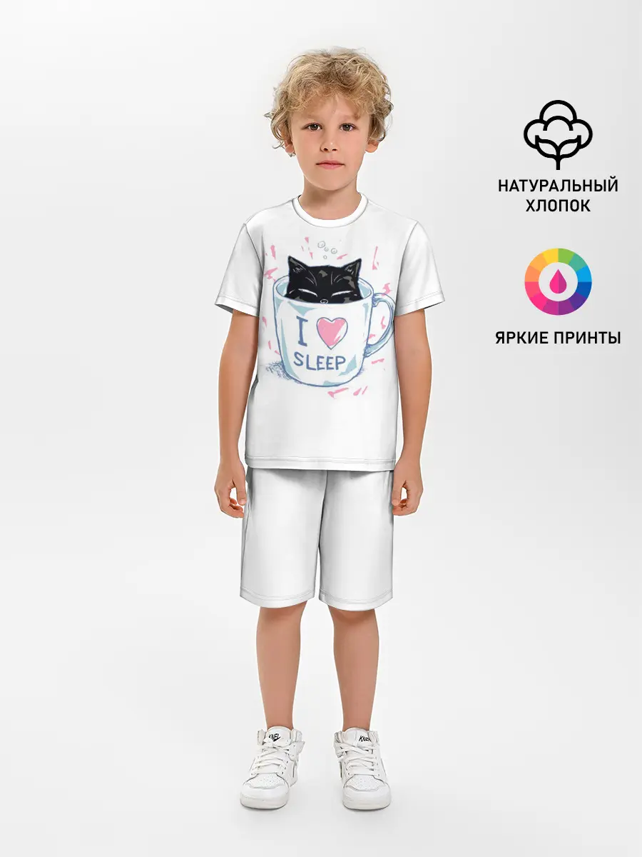Детская пижама с шортами / Я Люблю Спать