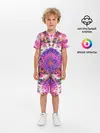 Детская пижама с шортами / Тай-дай