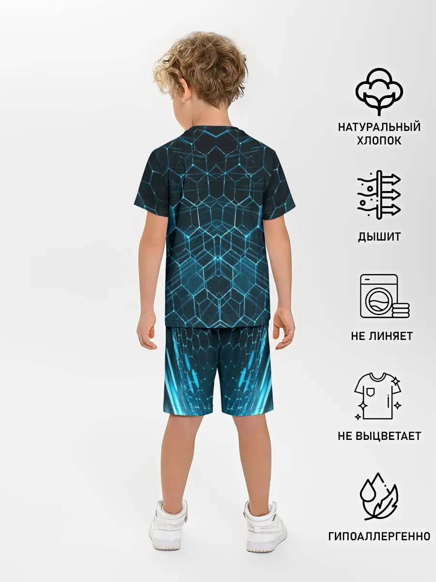 Детская пижама с шортами / НЕОНОВАЯ БРОНЯ