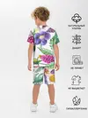 Детская пижама с шортами / Цветы