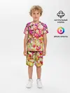 Детская пижама с шортами / Цветы