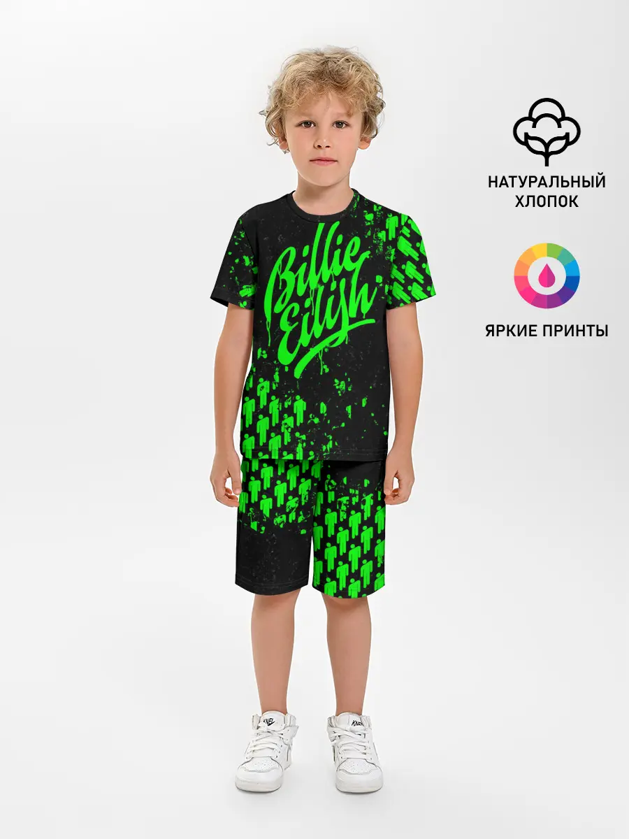 Детская пижама с шортами / Billie Eilish