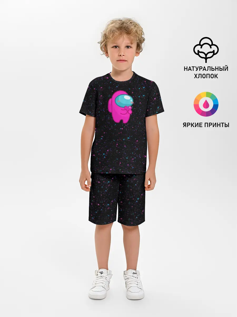 Детская пижама с шортами / Among Us