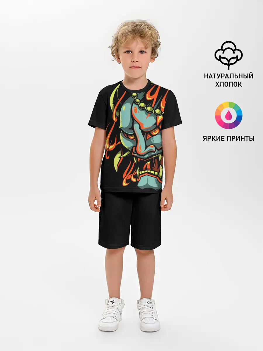 Детская пижама с шортами / Демон Они