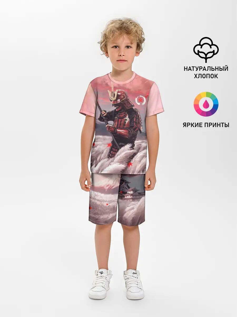 Детская пижама с шортами / Ghost of Tsushim | Призрак Цусимы