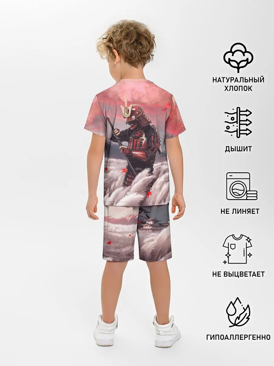 Детская пижама с шортами / Ghost of Tsushim | Призрак Цусимы