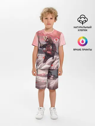 Детская пижама с шортами / Ghost of Tsushim | Призрак Цусимы