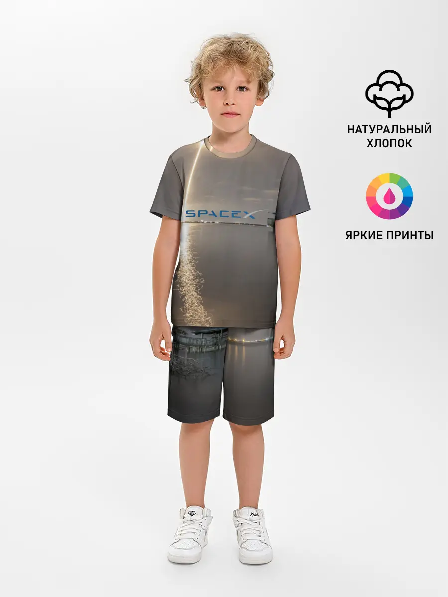Детская пижама с шортами / SpaceX Dragon 2