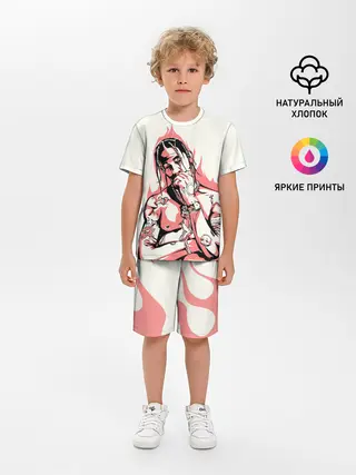 Детская пижама с шортами / Тревис в огне