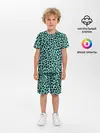 Детская пижама с шортами / ЛАЗУРНЫЙ ЛЕОПАРД