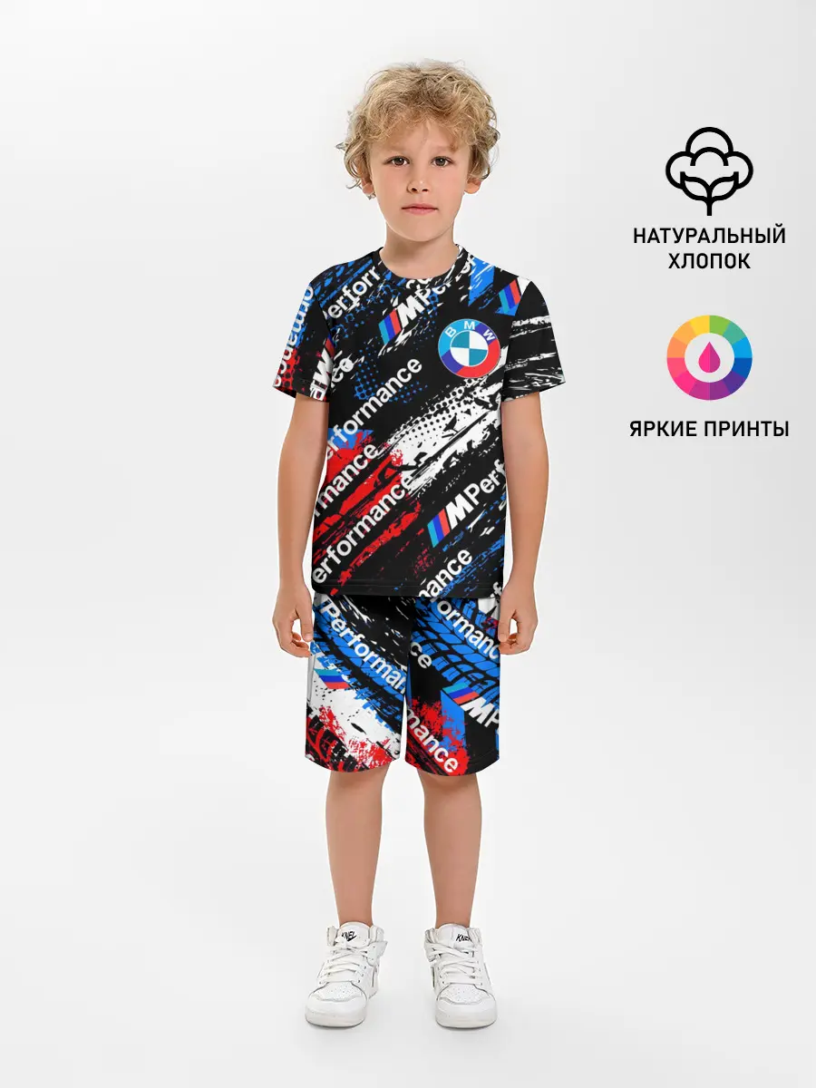 Детская пижама с шортами / BMW M PERFORMANCE / БМВ ГРАНЖ