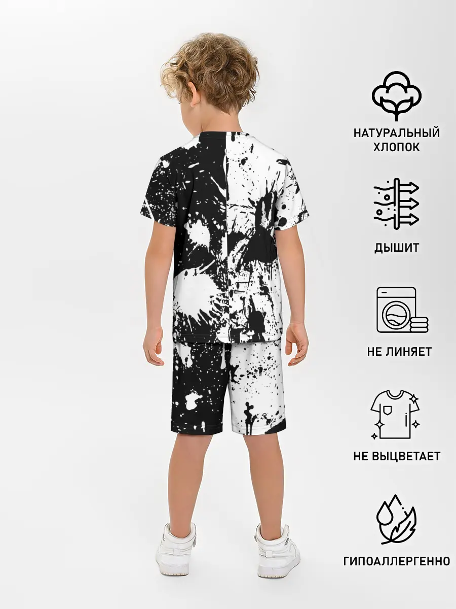 Детская пижама с шортами / КРАСКА И НИЧЕГО ЛИШНЕГО!