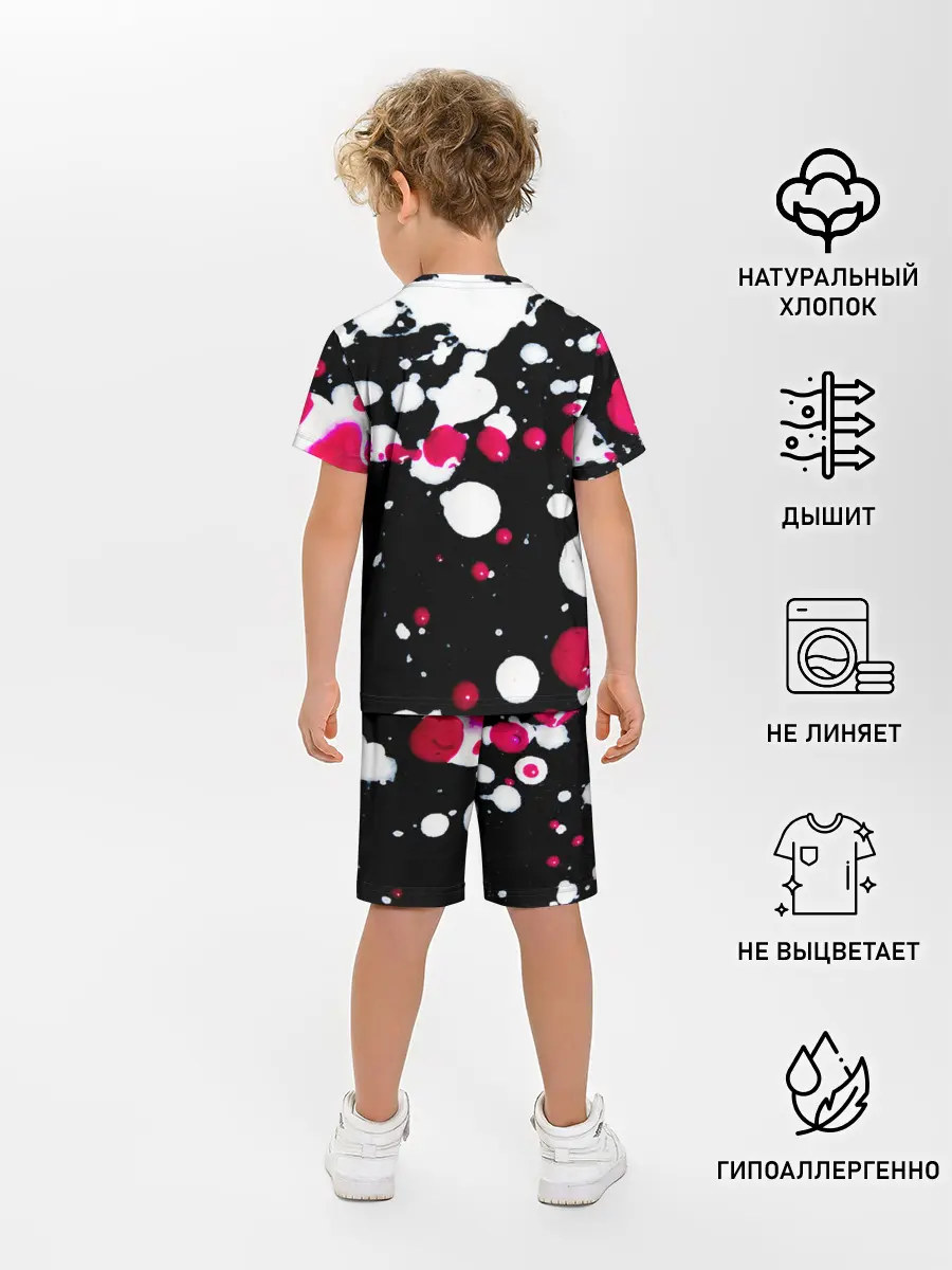 Детская пижама с шортами / Пятна стиля