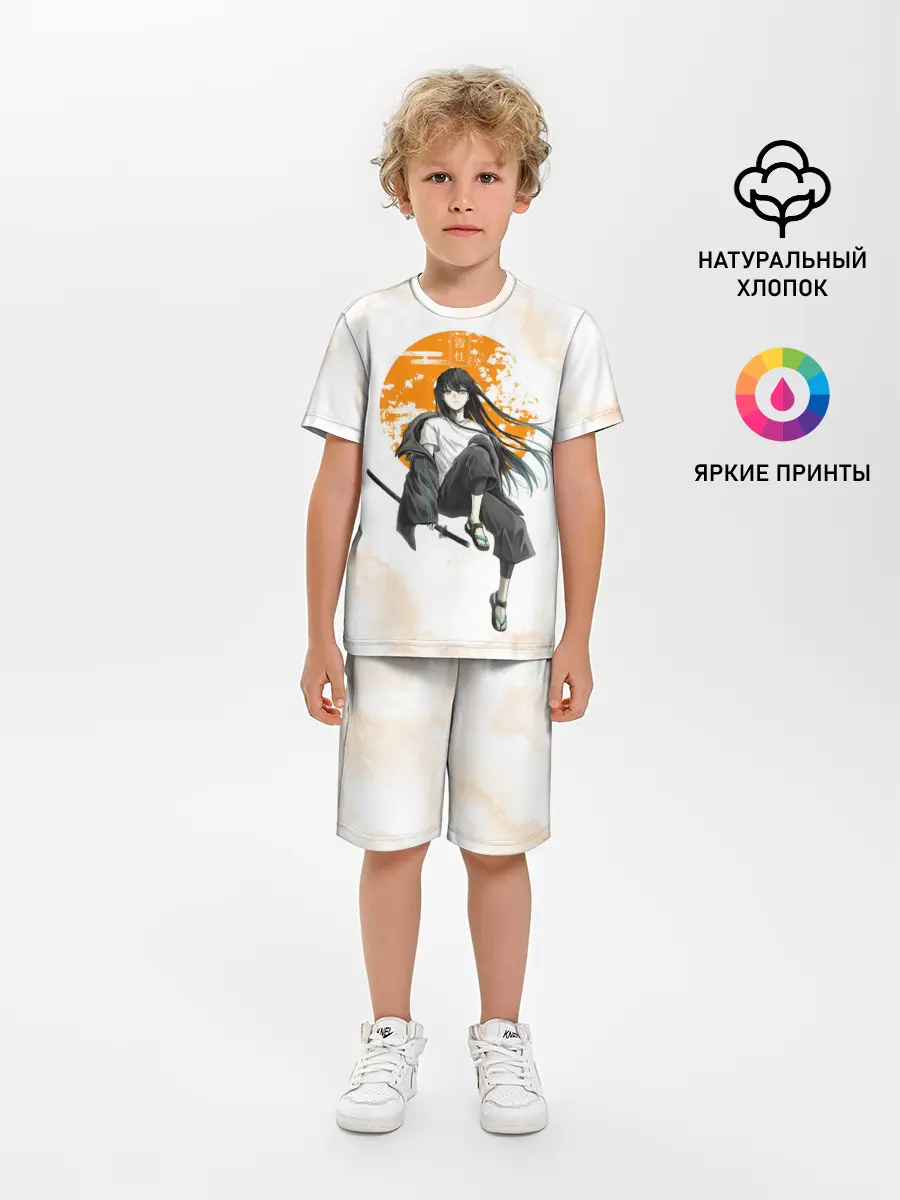Детская пижама с шортами / Муичиро Токито Kimetsu no Yaiba