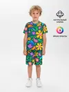 Детская пижама с шортами / ЯРКИЕ ЦВЕТЫ