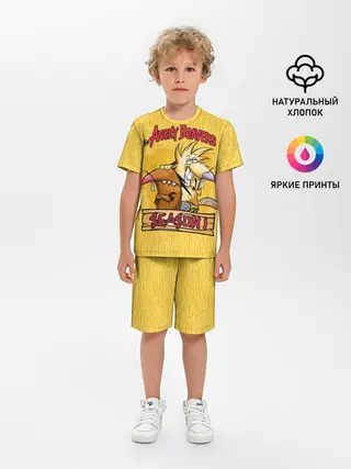 Детская пижама с шортами / Крутые Бобры