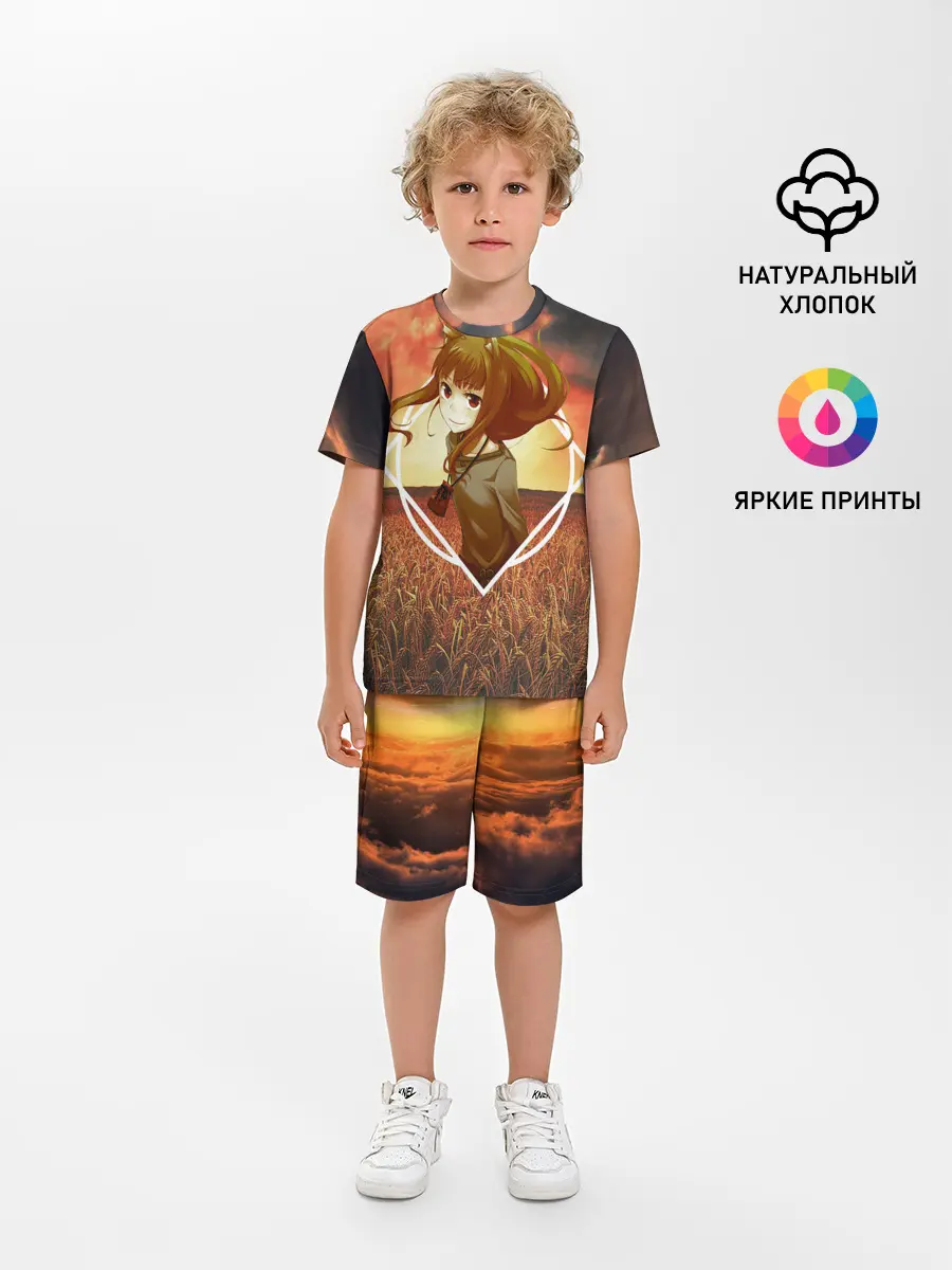 Детская пижама с шортами / Волчица Хоро