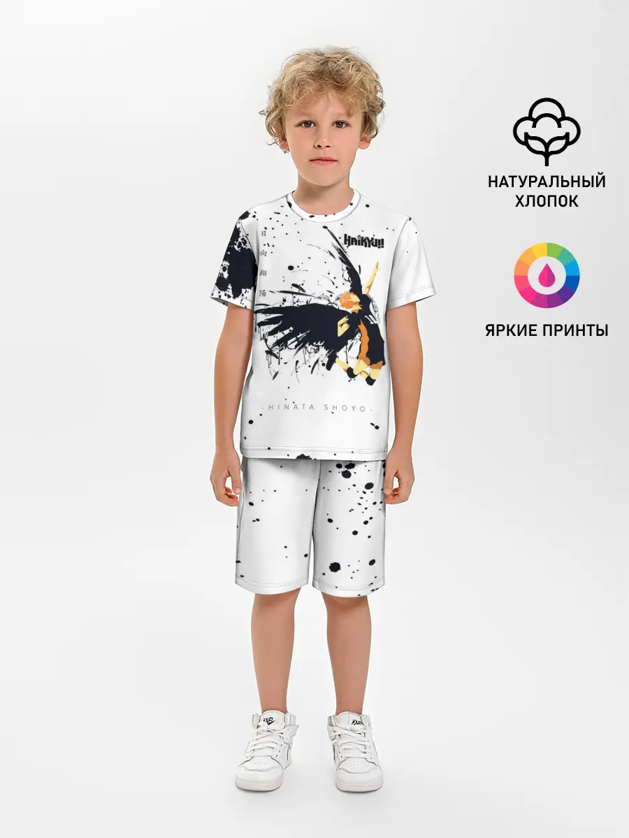 Детская пижама с шортами / Шоё Хината с крыльями Haikyuu!!