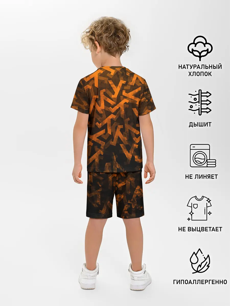 Детская пижама с шортами / ЛОГО КНОПКА | HALF-LIFE