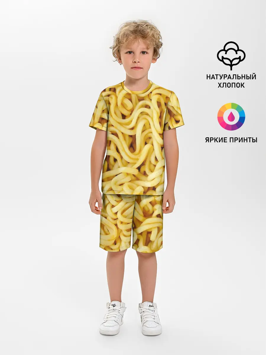 Детская пижама с шортами / Лапша