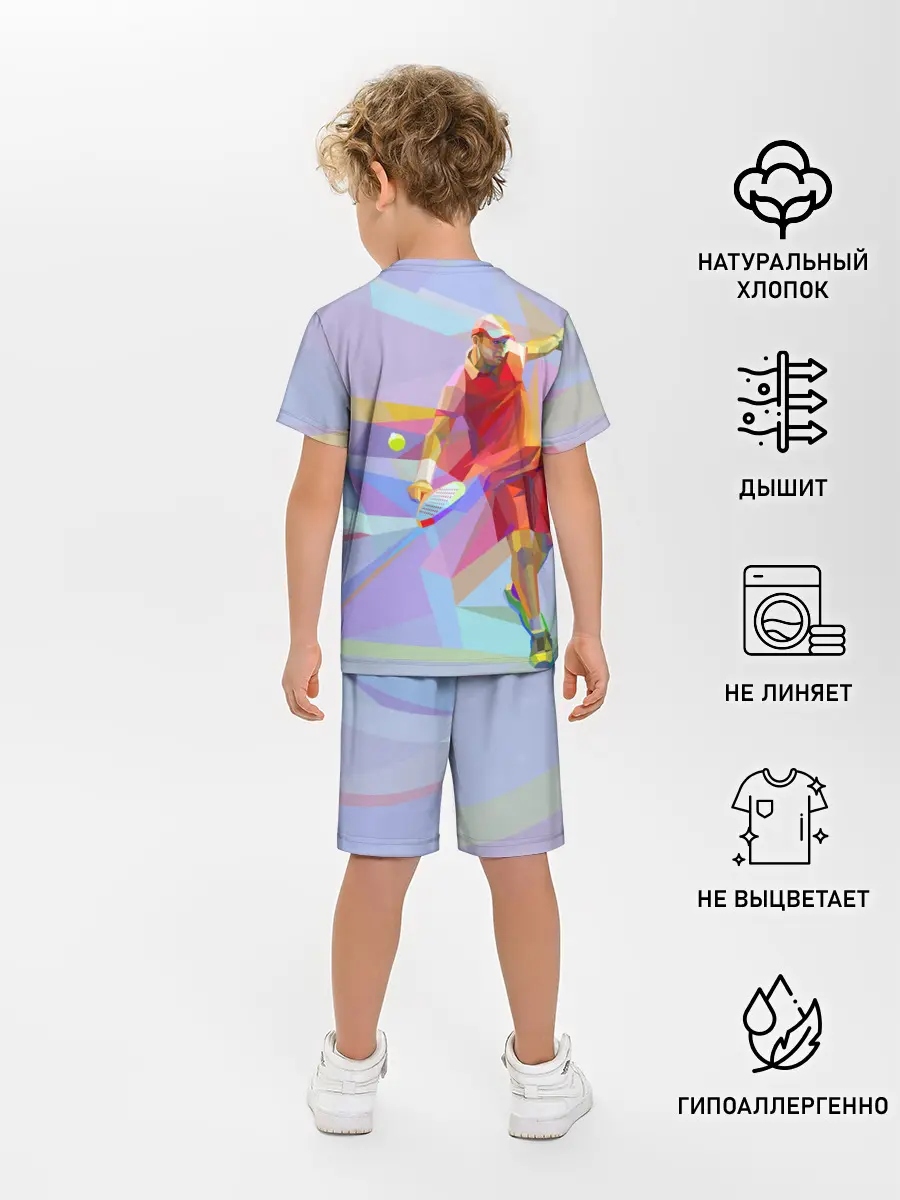 Детская пижама с шортами / Абстракция