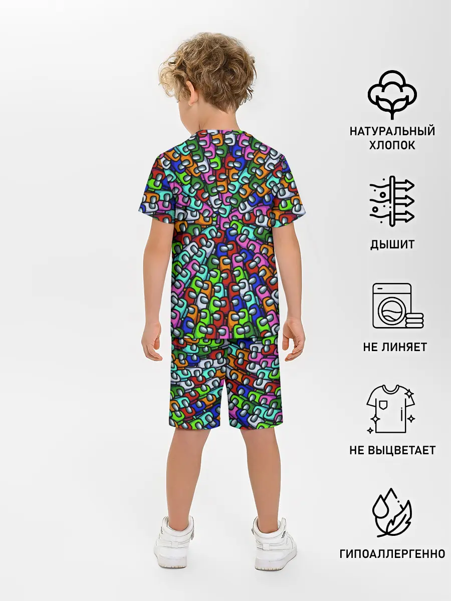 Детская пижама с шортами / Among Us SHHHHHHH!