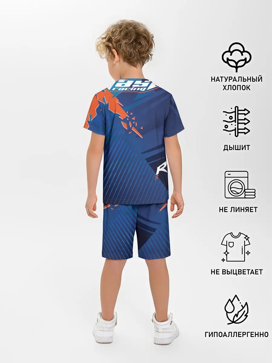 Детская пижама с шортами / Форма для мотокросса FOX