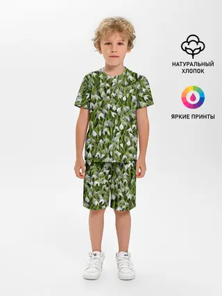 Детская пижама с шортами / Подснежники