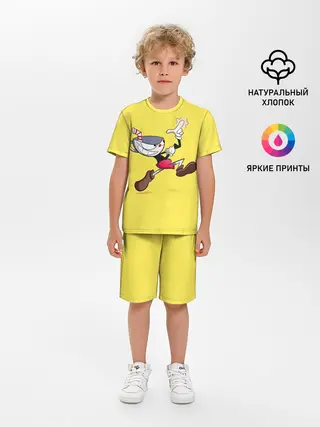 Детская пижама с шортами / CUPHEAD|