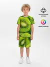 Детская пижама с шортами / Зеленый киви