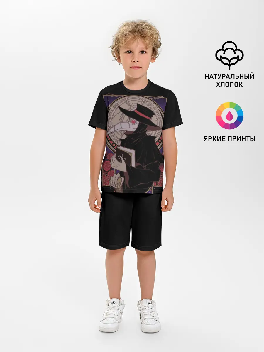 Детская пижама с шортами / Чумной доктор 1