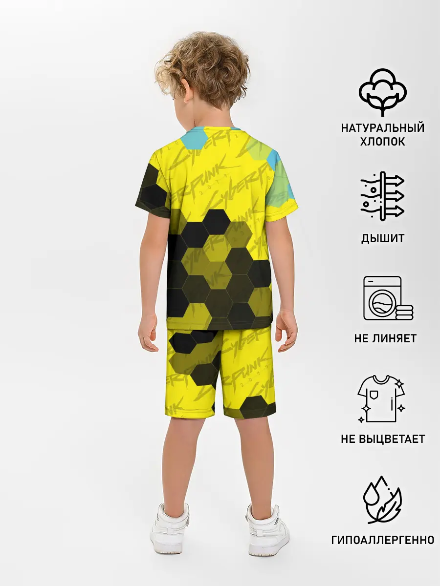 Детская пижама с шортами / CYBERPUNK 2077 / Киберпанк