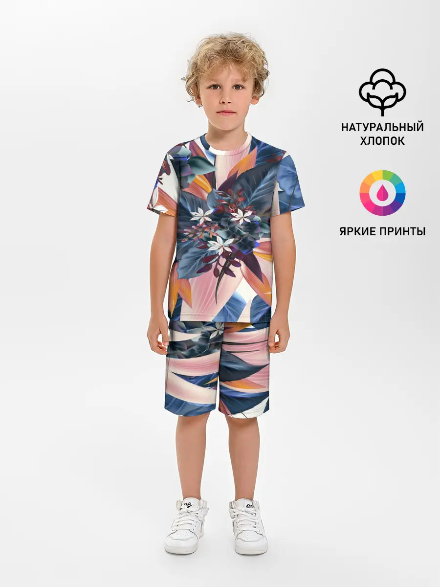 Детская пижама с шортами / Flower collection