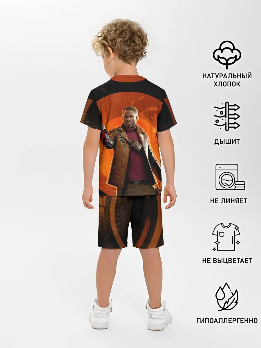 Детская пижама с шортами / Кольт на фоне Джулианны