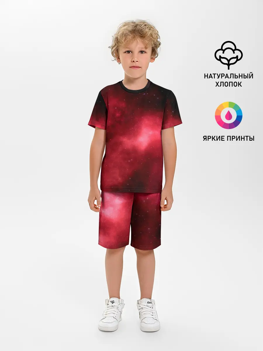 Детская пижама с шортами / Космос