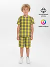 Детская пижама с шортами / Клеточный узор